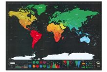 mapa świata zdrapka